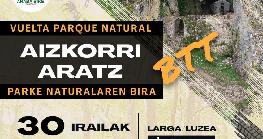 Inscríbete ya a la Vuelta en BTT al Parque Natural Aizkorri-Aratz